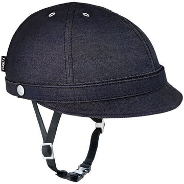 US Medium YAKKAY Milano Dark Denim Bike Helmet WAREHOUSE SALE 2510
